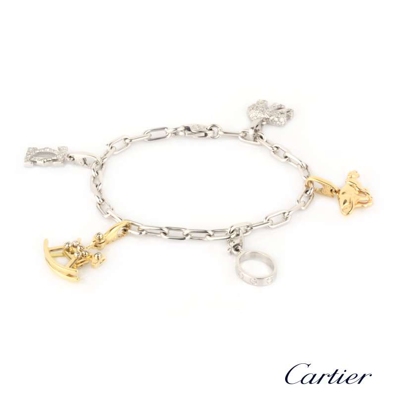 cartier gold charm bracelet